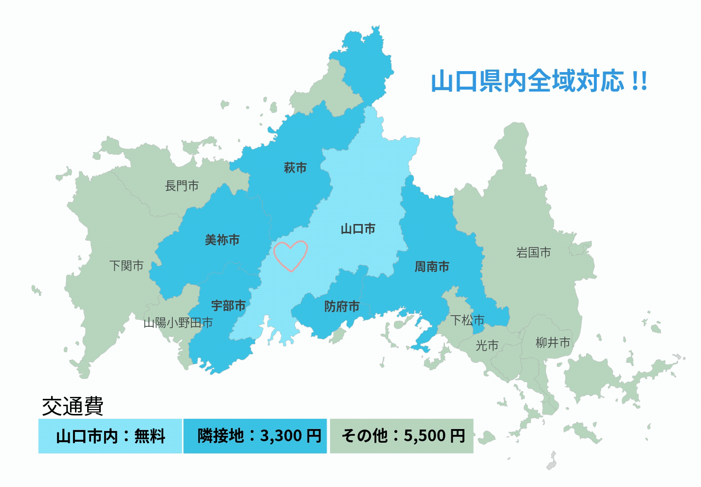 山口県内全域対応!!